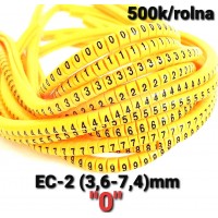  Oznake za provodnike EC-2 3,6mm2-7,4mm2, "0"